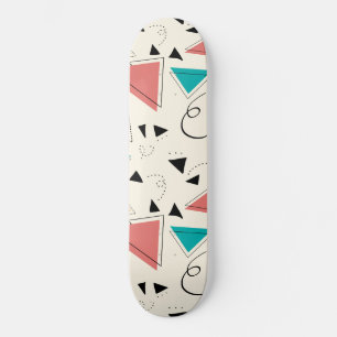 Skateboard Planche à roulettes géométrique rétro 90s