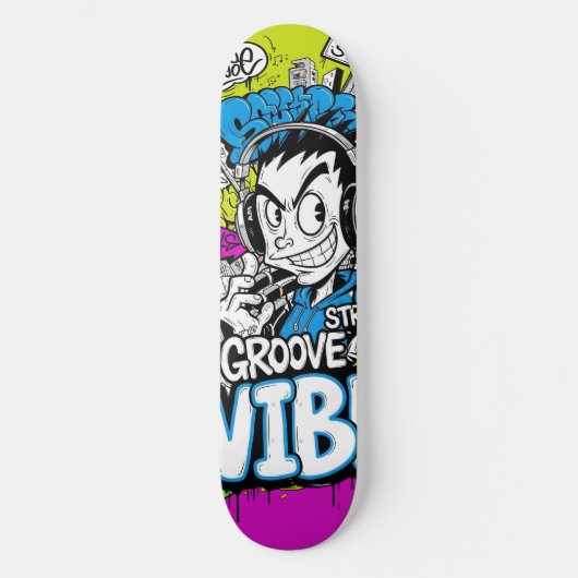 Skateboard Planche à roulettes Graffiti (Recto)