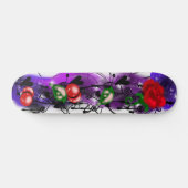 Skateboard Planche à roulettes graffiti rose tempête (Horz)