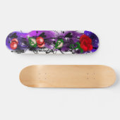 Skateboard Planche à roulettes graffiti rose tempête (Horz)