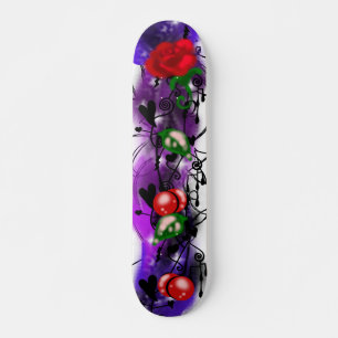 Skateboard Planche à roulettes graffiti rose tempête