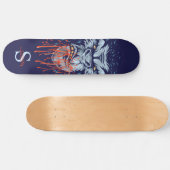Skateboard planche à roulettes Gray Gorilla Sketch Monogramme (Horz)