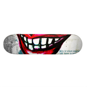 Skateboard Planche à roulettes grunge de lèvres