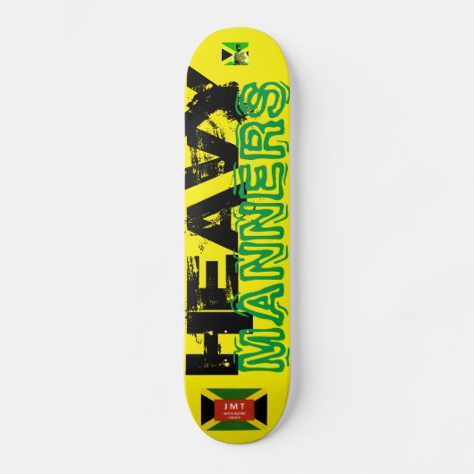 SKATEBOARD PLANCHE À ROULETTES HEAVY MANNERS (Recto)