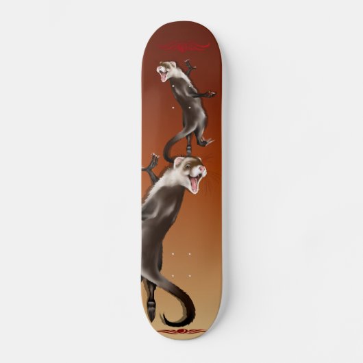 Skateboard Planche à roulettes heureuse de furet (Recto)