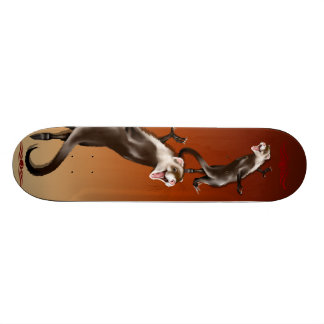 Skateboard Planche à roulettes heureuse de furet