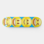 Skateboard Planche à roulettes heureuse d'Emoji (Horz)