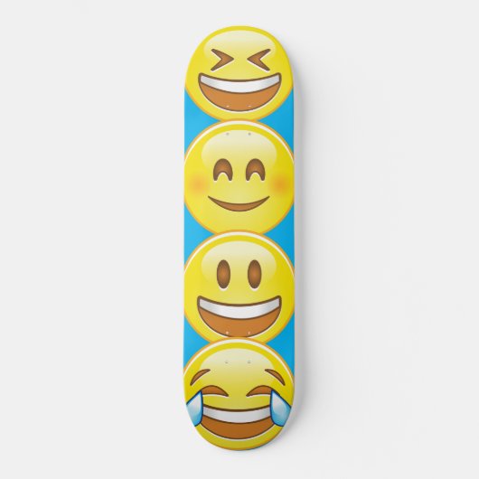 Skateboard Planche à roulettes heureuse d'Emoji (Recto)