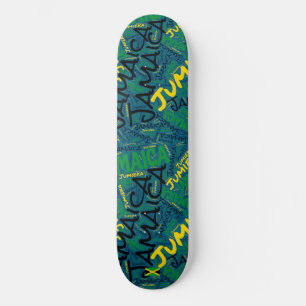 Skateboard Planche à roulettes Jamaica National Pride Wordclo