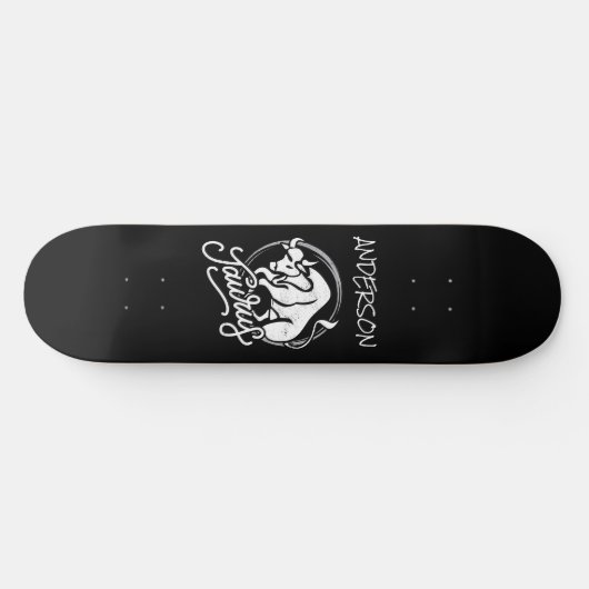 Skateboard planche à roulettes - logo Zodiac personnalisé - l (Horz)