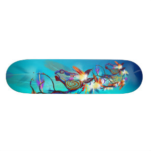 Skateboard Planche à roulettes lumineuse de cheval