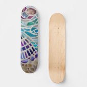 Skateboard Planche à roulettes Mosaïque (Recto)