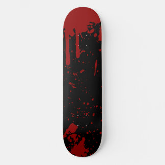 Skateboard Planche à roulettes noire sanglante