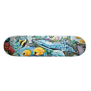 Skateboard Planche à roulettes océanique de créatures de m