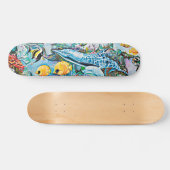Skateboard Planche à roulettes océanique de créatures de mer (Horz)
