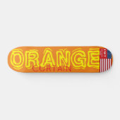 SKATEBOARD PLANCHE À ROULETTES ORANGE CURTAIN 7 3/4" (Horz)