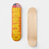 SKATEBOARD PLANCHE À ROULETTES ORANGE CURTAIN 7 3/4" (Recto)