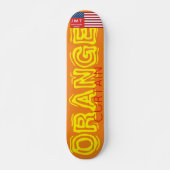 SKATEBOARD PLANCHE À ROULETTES ORANGE CURTAIN 7 3/4" (Devant)