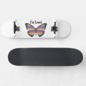 Skateboard Planche à roulettes Papillon aimé (Horz)