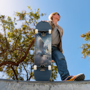 Skateboard Planche à roulettes Pégase dans les nuages