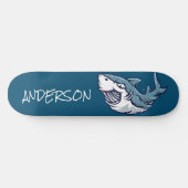 Skateboard planche à roulettes Personalized Blue Shark (Horz)