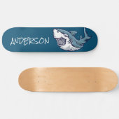 Skateboard planche à roulettes Personalized Blue Shark (Horz)