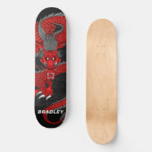 Skateboard Planche à roulettes personnalisée avec nom Red Dra (Recto)