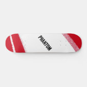 Skateboard Planche à roulettes Phantom rayure de course rouge (Horz)