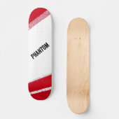 Skateboard Planche à roulettes Phantom rayure de course rouge (Recto)