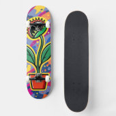 Skateboard Planche à roulettes Plante Carnivore – Conception (Recto)