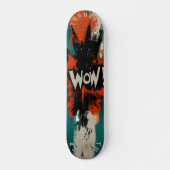 Skateboard Planche à roulettes Pop Art Comic Explosion - 'WOW (Devant)