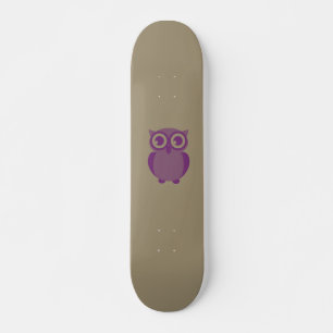 Skateboard Planche à roulettes pourpre de hibou