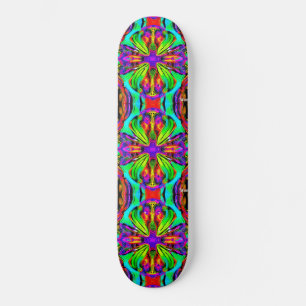 Skateboard planche à roulettes psychédélique