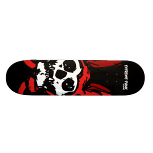 Skateboard Planche à roulettes punk extrême de crâne de la