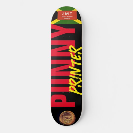 SKATEBOARD PLANCHE À ROULETTES PUNNY PRINTER 21 CM (Recto)