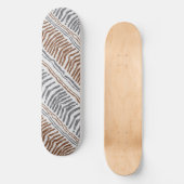 Skateboard Planche à roulettes rayée tribale boho (Recto)