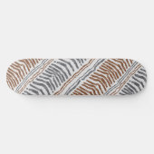Skateboard Planche à roulettes rayée tribale boho (Horz)