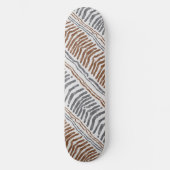 Skateboard Planche à roulettes rayée tribale boho (Recto)