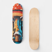 Skateboard Planche à roulettes Rétro Champignon qui Fond Trip (Recto)