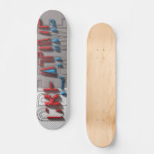Skateboard Planche à roulettes Rétro Ligne d'Art Gras, Modern (Recto)