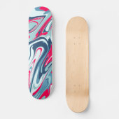 Skateboard Planche à roulettes rose bleu (Recto)