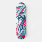 Skateboard Planche à roulettes rose bleu (Recto)