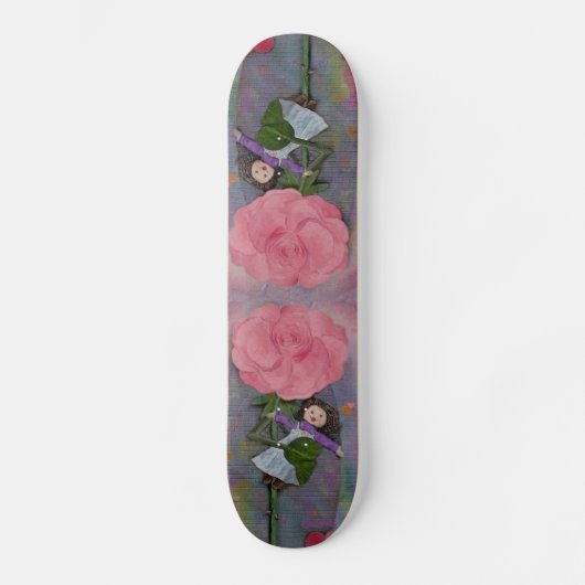 Skateboard Planche à roulettes rose de Rosegifts Ragdoll (Recto)