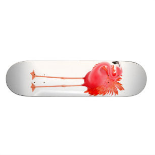Skateboard Planche à roulettes rose des Caraïbes de Flamant