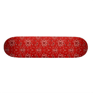 Skateboard Planche à roulettes rouge de Bandana