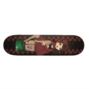 Skateboard Planche à roulettes rouge de Caped Quantum Cutie