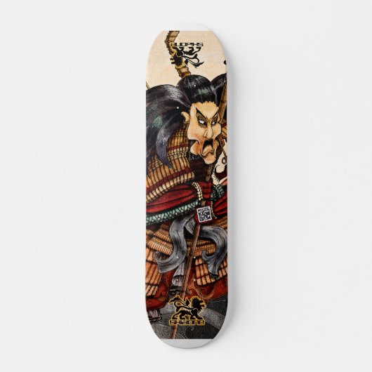 Skateboard Planche à roulettes samouraï Skidone (Devant)