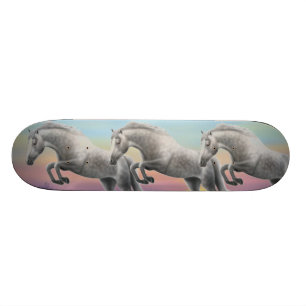 Skateboard Planche à roulettes sautante tachetée de cheval