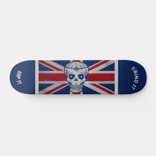 Skateboard Planche à roulettes Skull & Union Jack (Horz)