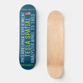 Skateboard Planche à roulettes spatiale TESLA (Recto)